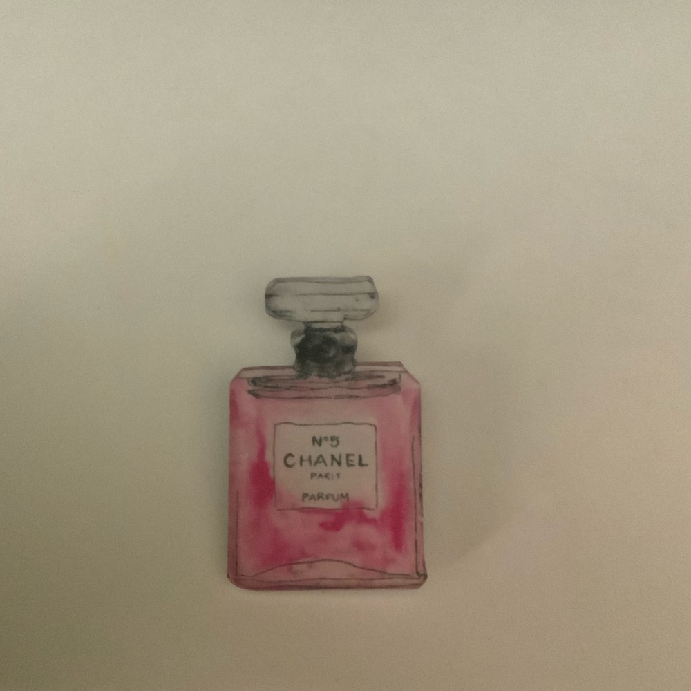 Acrylic perfume bottle Brooch.NWT